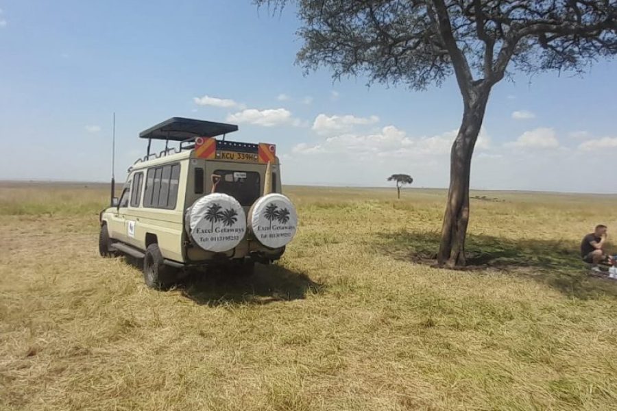 4×4 Vehicle with driver guide